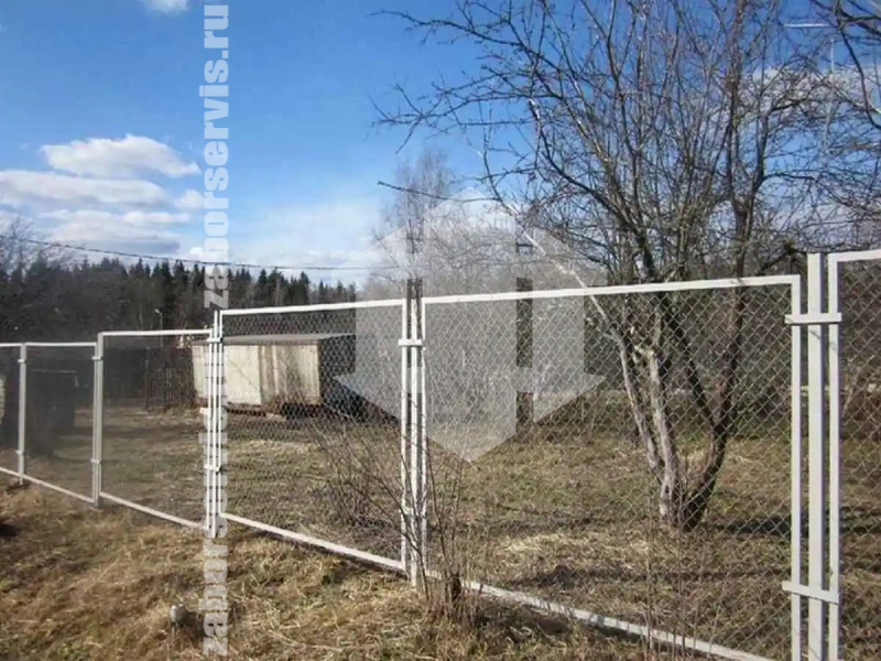 Забор из сетки рабицы секциями 80 метров