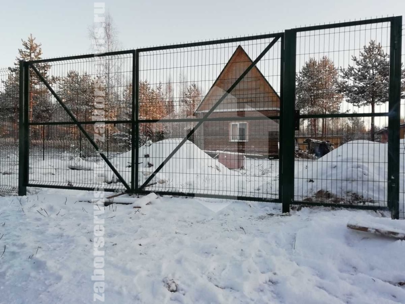 3D заборы 150 метров для частного дома 3,5мм
