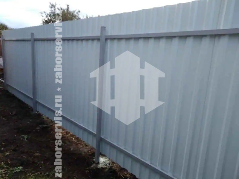 Забор из профнастила 125 метров