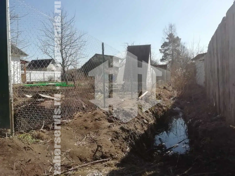 Забор из сетки рабицы в натяг с протяжкой арматуры 18 метров